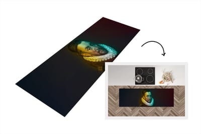 Keukenloper - Loper keuken - Willem van Oranje - Regenboog - Kunst - 150x50 cm - Keukenloper vinyl