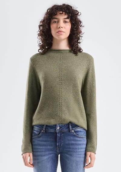 Gemêleerde Pull met Gerolde Randen Dames QS