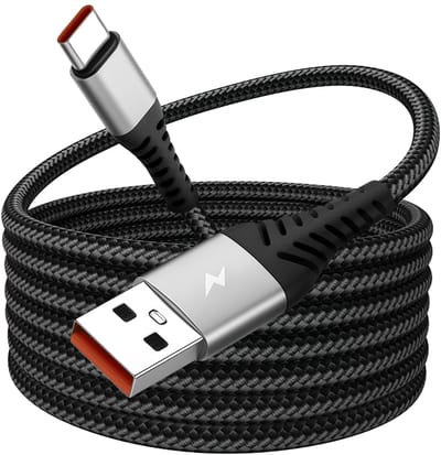 Dailygoods - 1 m USB C Snellaadkabel 100 W PD3.0