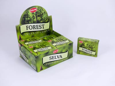 HEM Wierook Kegels / Cones - Bos / Forest - Voordeelbox (12 Pakjes / 120 Kegels)