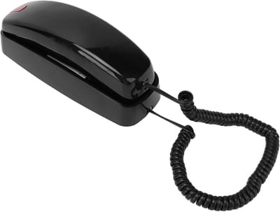 Vaste Telefoon - Senioren Telefoon - Thuis Gebruik - Lijnvoeding Geen Stroom - Wandmontage Mogelijk - Zwart