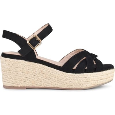 POSH by Poelman TULSI - maat 36 - Dames Sandalen/Espadrilles - Zwart
