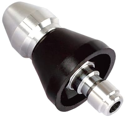 JHUBERS- Afvoer Nozzle - Hoge Druk Reiniger - 3/8 Inch Snelle Aansluiting - 1 Voorstraal/6 Achterstralen - Roestvrij Staal - Schokbestendig - Afvoerreiniger