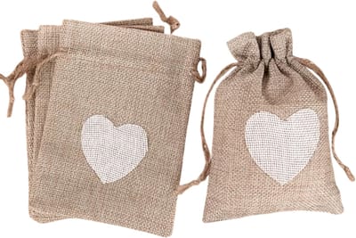 10 Stuks Jute Zakjes met Trekkoord 10x14 cm – Cadeauzakjes, Sieradenzakjes, Bedankzakjes voor Bruiloft, Verjaardag en Feest - Bruin