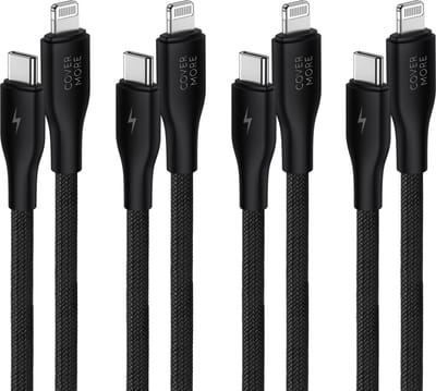 Usb C naar geschikt voor iPhone kabels - Geschikt voor Lightning naar usb C - Oplaadkabel - 4 stuks - 1m - Voordeelbundel