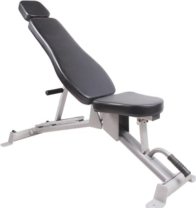 Fitness Bank - Trainingsbank Halterbank - Kracht Training - Verstelbare Rugleuning - 130x40x44cm - Zwart