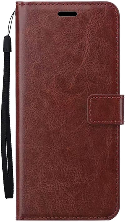 Hoesje Met Pasjeshouder - Geschikt voor Samsung Galaxy A27 - Luxe Bookcase Portemonee - Flip Case - Kunstleer Book Case - Flipcase - Book Cover - Walletcase - Portemonneehoes - Bruin