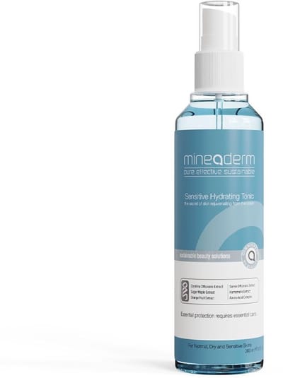 Mineaderm Facial Toner for Sensitive Skin – Pore-Refining Toner with Aloe Vera, Amino Acids & Panthenol – Moisturizing & Soothing – 200 ml