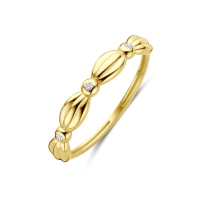 14K Geelgouden Ring met Zirkonia 4034986 – 3,5 mm