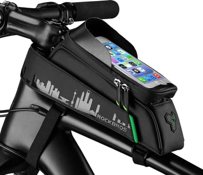 Fiets-frametas, waterdicht, telefoonhoesje, touchscreen voor mobiele telefoons tot 7,0 inch (17,0 cm) iPhone 14/13 Plus/Pro Max, Galaxy S23/S22 Ultra, Huawei P60 Pro/Mate50