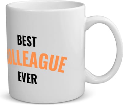 Akyol - best colleague ever koffiemok - theemok - Collega - de beste collega - werknemers - verjaardagscadeau - verjaardag - cadeau - afscheidscadeau - geschenk - leuke cadeau - kado - gift - 350 ML inhoud