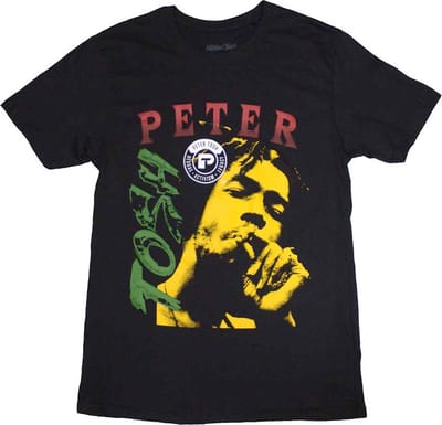 Peter Tosh - Smokin' Heren T-shirt - M - Zwart