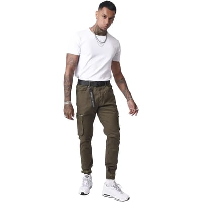 Cargo jeans met zakken en riempje onderaan Project X Paris