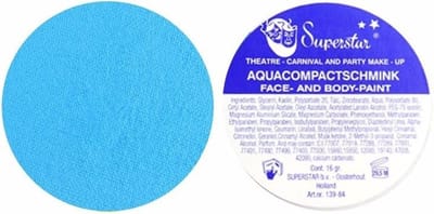 Superstar - Aqua face- and bodypaint pastel blue (16gr)
