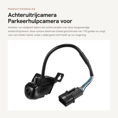 Dailygoods- Achteruitrijcamera 170 Graden Beeldhoek - Parkeerhulpcamera - Waterdicht - Eenvoudige Installatie - Duurzaam Materiaal - Betrouwbare Prestaties