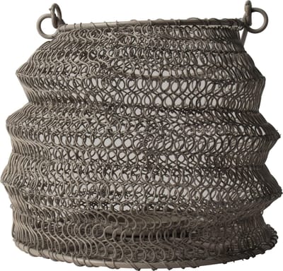 Gusta - Windlicht - Grijs - Opvouwbaar - IJzer - 20x15cm