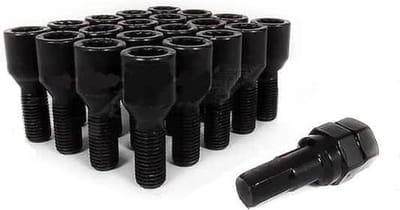 XR-Import inbus wielbouten 28MM met sleutel M12x1.25 Zwart / M12x1,25 / M12x1.25 / M12 x 1.25 / M12 x 1,25 / Bouten