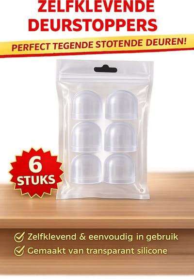 6x Deurstopper zelfklevend,6 stuks Siliconen deurstoppers vloer zonder boren, transparante deurstopper, klein, zelfklevend,Transparante Zelfklevende Deurstopper 6 Stuks – 40x40x20mm – Onzichtbare Muurbeschermer – Sterke Hechting – Geen Boren Nodig