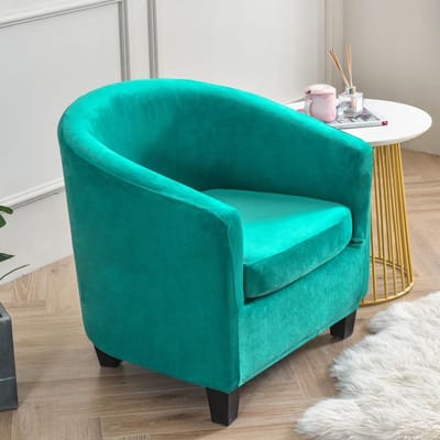 Pluche Gevoel Enkele Fauteuilhoes Bankhoes Allesomvattende Beschermhoes Ronde Badkuip USA Bankhoes Kussenhoes 60*50 cm
