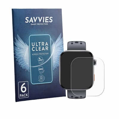 Savvies - Screenprotector voor Haylou Watch Hyper - Folie Beschermfolie transparant 6 Stuks
