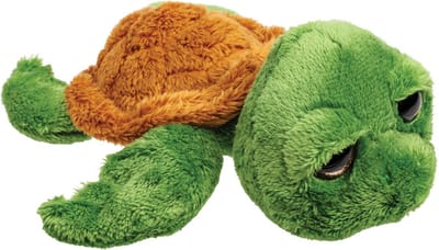 Suki Gifts pluche zeeschildpad Jules knuffeldier - cute eyes - donkergroen - 24 cm - Hoge kwaliteit