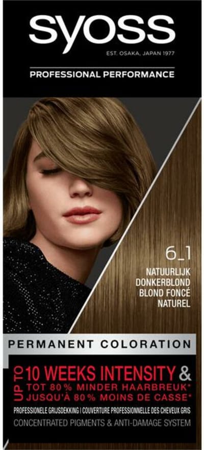 Syoss - Haarverf - 6_1 - Natuurlijk Donkerblond - 115ml