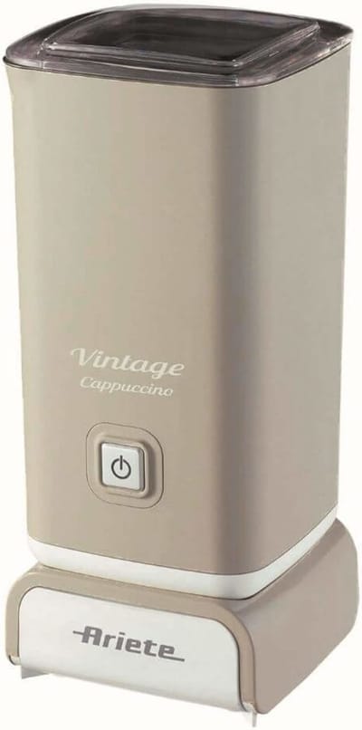 Ariete 2878/03 - Vintage melkopschuimer - 500 Watt - 140ml schuim - 250ml opwarmen - Beige