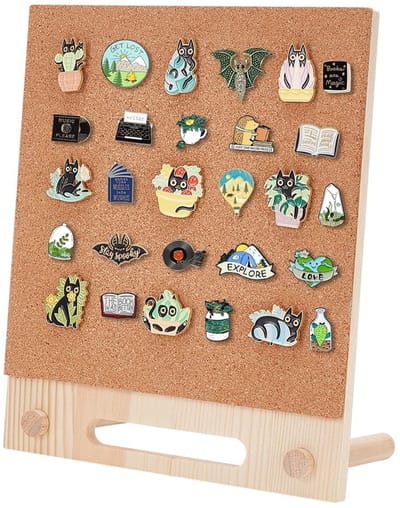 Dailygoods- Kurk Prikbord 24,8 x 20,8 cm - Rechthoekig - Bureau-display - Decoratie voor Kantoor/Thuis - Natuurlijk Kurk - Kwaliteitsmateriaal
