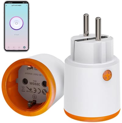 Zigbee Slimme Stekker met Meet- en Timerfunctie, Tuya App Controle, 16A, Compatibel met Alexa en Google Home, Ideaal voor Thuisautomatisering en Energiebeheer