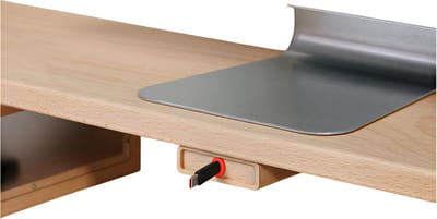Uitschuifbare oplaadkabel houder – Zelfklevende kabel organizer – Hout – Kabelbeheer voor telefoon en laptop – Minimalistische kabelclip – Netjes en georganiseerd kabelbeheer