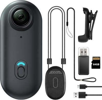 Mini Body Cam – Duimgroot – Handsfree – Overal Bevestigbaar – Draagbare Camera voor Huisdier, Werk & Reizen (Zwart, 64GB)