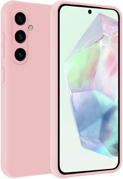 Hoesje Geschikt voor Samsung Galaxy A36 - Sterk & Shockproof - Hoes Cover - Siliconen Case - Lichtroze