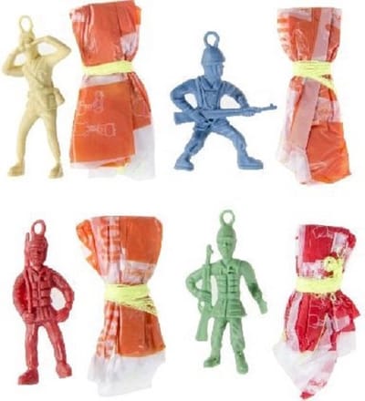 LG imports - 8x parachute met soldaatje - uitdeelkadootjes