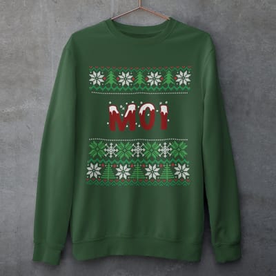Drenthe Kersttrui Groen Moi - Maat XS - Uniseks Fit - Kerstkleding Voor Dames & Heren