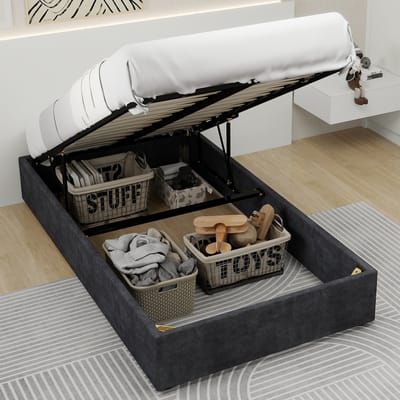 REDOM Stapelbed – 90x200 cm – Met trap, lades & veiligheidshek – Hout & MDF – Wit