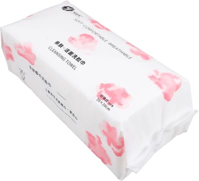 Wegwerp Katoenen Doekjes - Zachte Reinigingshanddoeken - Make-up Verwijderen - Mild en Hygiënisch - 20 x 20 cm - Wit