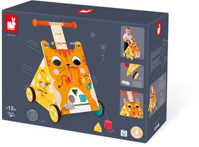 Janod - Multi-activiteiten loopwagen - Kat