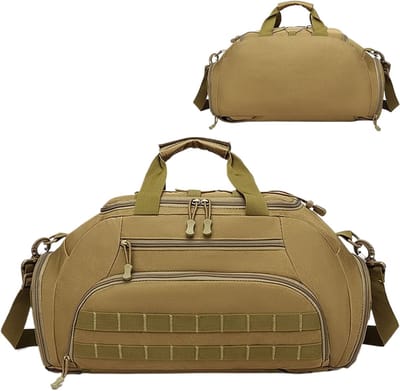 Sporttas - Reisrugzak - Fitness en Reizen - Apart Schoenenvak - 45 Liter - Kaki