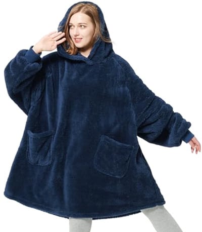 Deken Hoodie voor Volwassenen - Fluffy Fleece, Ultra Zacht, Overmaat