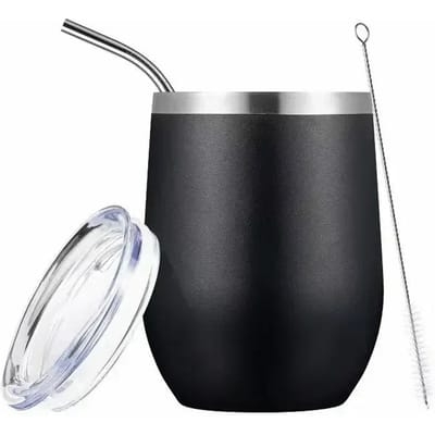 Ensemble Premium Bombilla Haute Qualité Gourde à Yerba Maté Acier Inoxydable Double Paroi Tasse à Maté et Ensemble Bombilla Comprend Gourde à Yerba Maté Avec Un 301-400ml