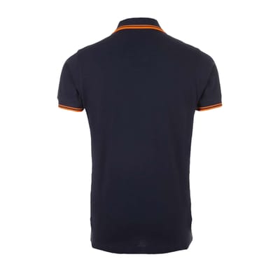 SOLS Heren Pasadena Poloshirt (Franse marine/Neon Orange)