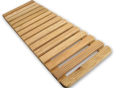 Houten Voetenbankje voor Badkuip - Antislip en Vochtbestendig - 31x85 cm