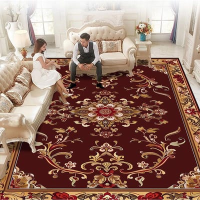 Europese Luxe Groot Woonkamer Tapijt Zachte Flanel Vloerkleden voor Slaapkamerdecoratie Huis Antislip Gemakkelijke Reiniging Salontafelmat 200*250cm