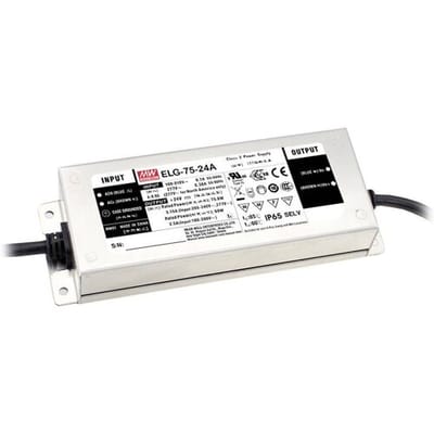 MEAN WELL ELG-75-48AB-3Y LED-driver Constante spanning 76.8 W 800 mA - 1.6 A 43.2 - 52.8 V/DC 3-in-1 dimmer, Montage op ontvlambare oppervlakken,