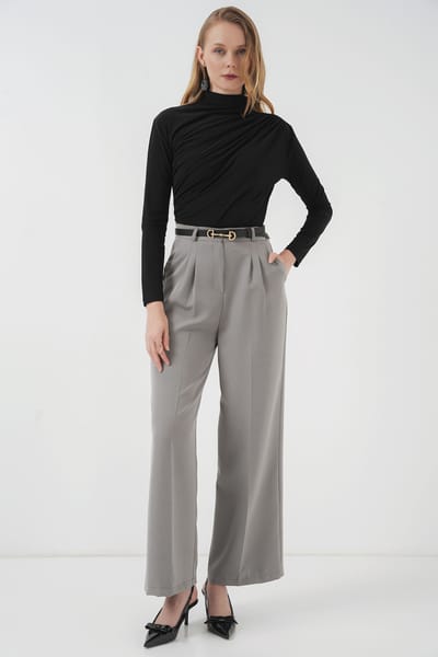 Getailleerde Colblouse met Drapeer Detail