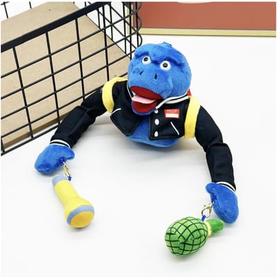 Nieuwe Dier OG V1 Grote Sleutelhanger Pluche Pop Schattige Anime Randapparatuur Speelgoed Verjaardag Kerstcadeau 13cm framboos