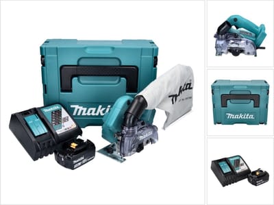 Makita DCC 500 RF1J accu diamantsnijder 18 V 125 mm borstelloos + 1x accu 3,0 Ah + oplader + Makpac