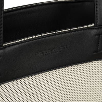 Peterson - Dames Miejska Tas - Beige/Zwart - Echt Leer - Inclusief Organizer