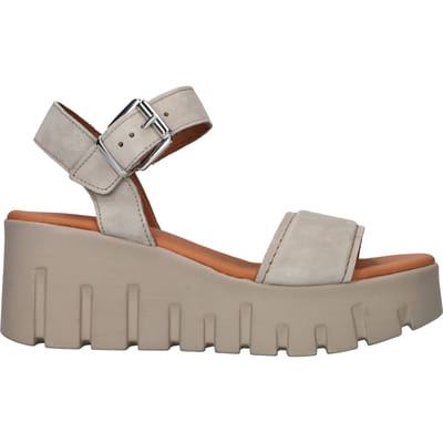 Tamaris Sandalen met hak taupe Suede - Dames - Maat 38