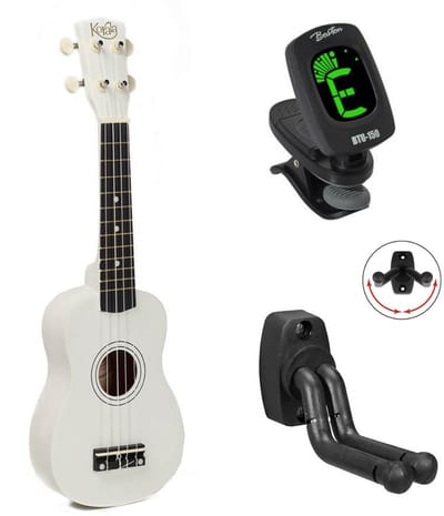 Korala UKS-15 bundel sopraan ukulele Wit